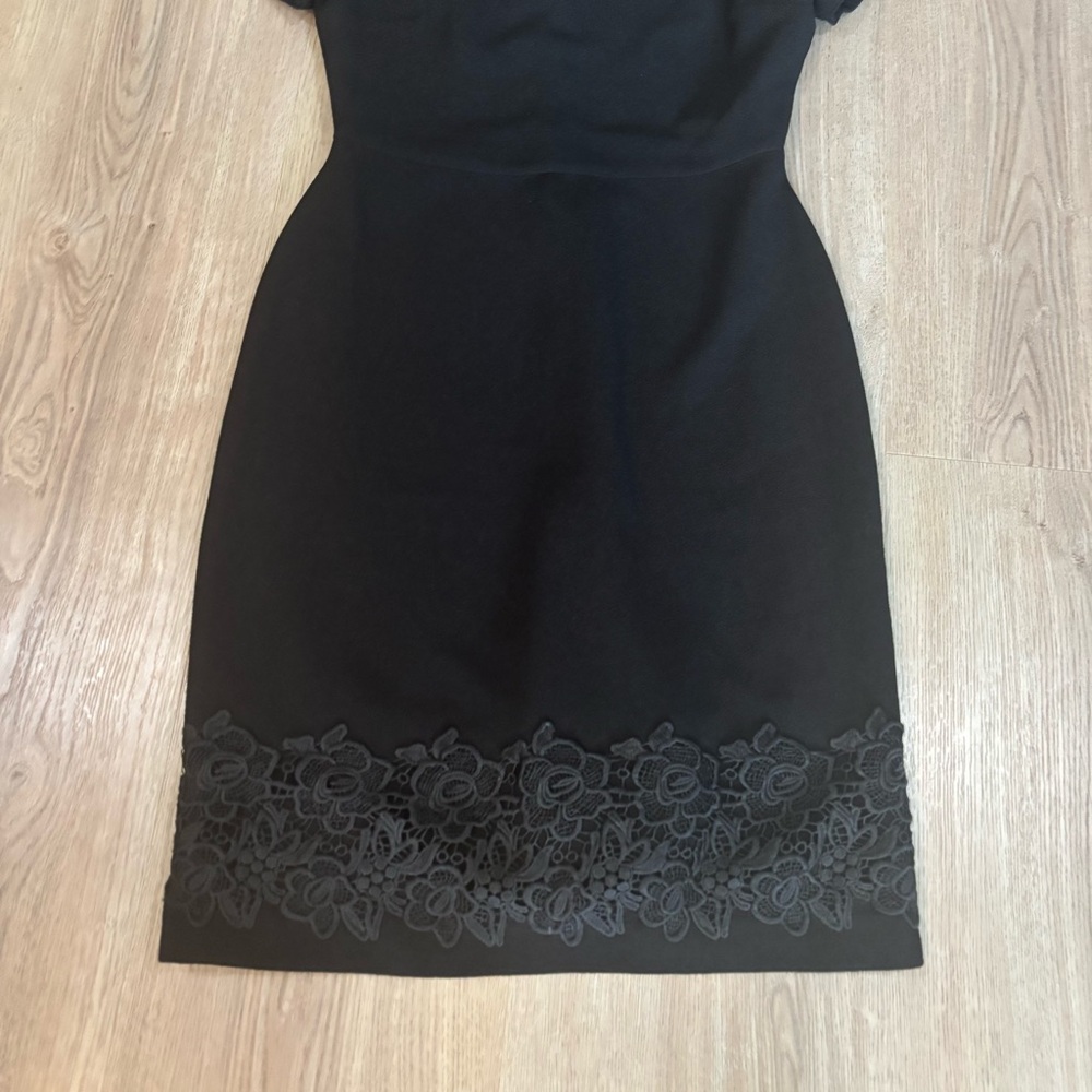 Karl Lagerfeld Black Floral Midi Dress - Picture 3 of 11